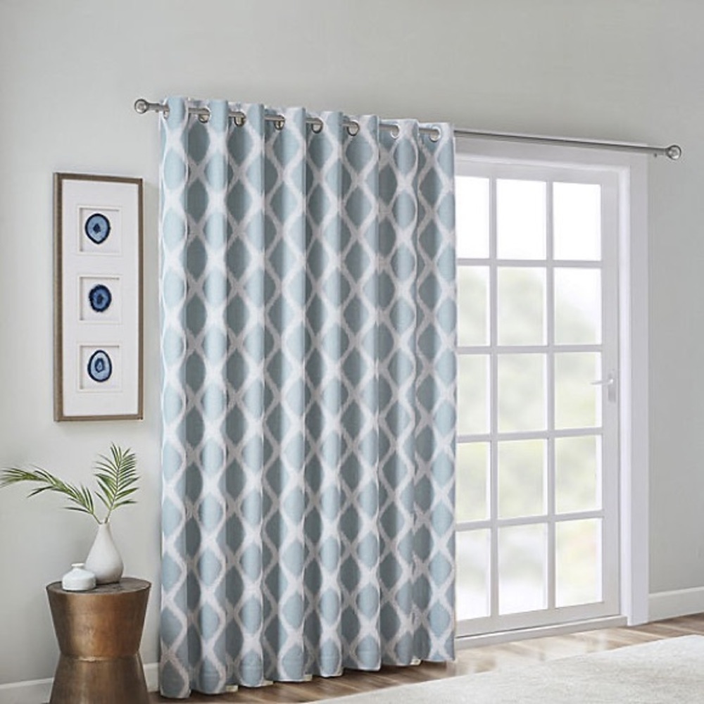 New blackout grommet patio door curtain